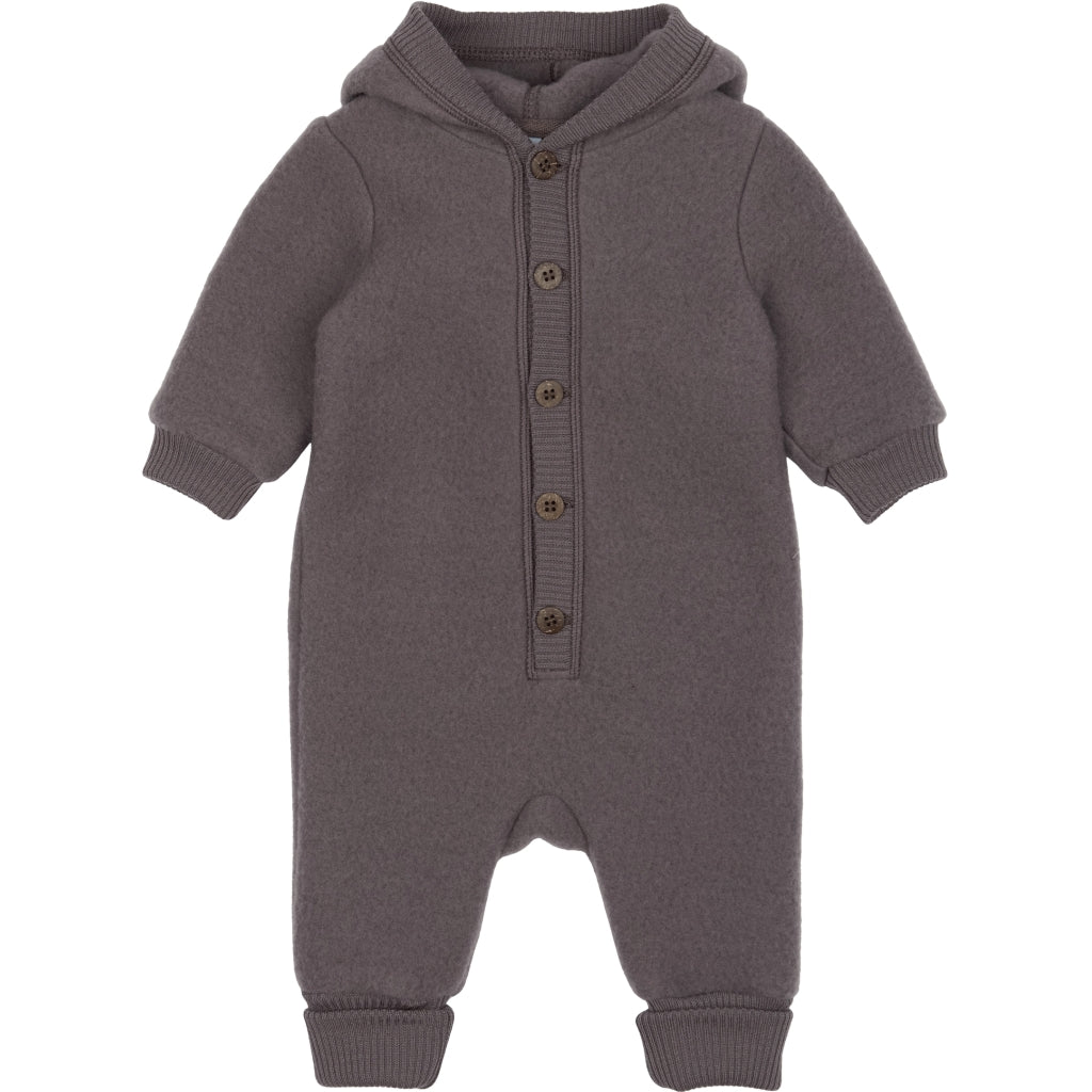 Mikk-Line Baby Ulddragt Hætte Uld Sparrow