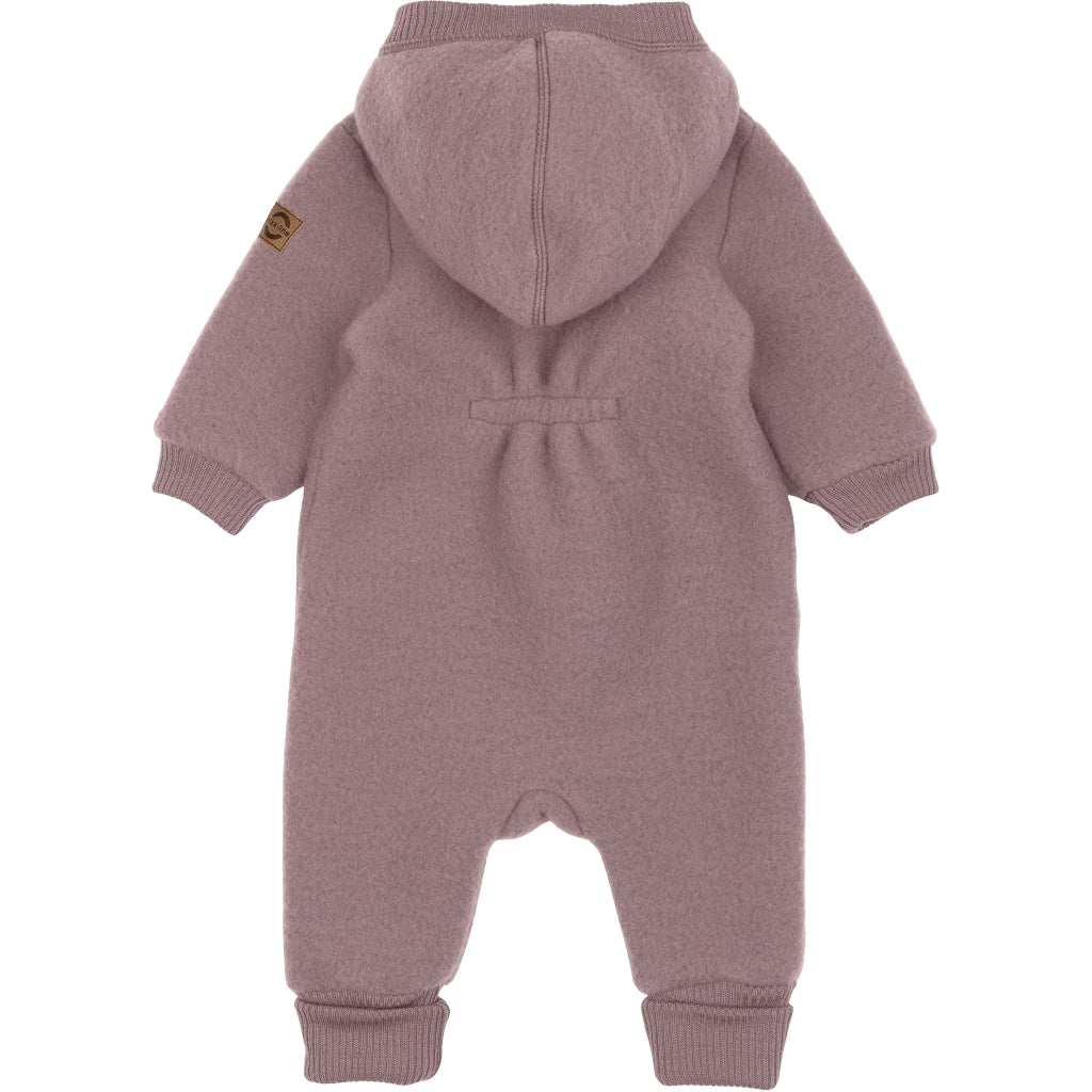 Mikk-Line Baby Ulddragt Hætte Uld Twilight Mauve