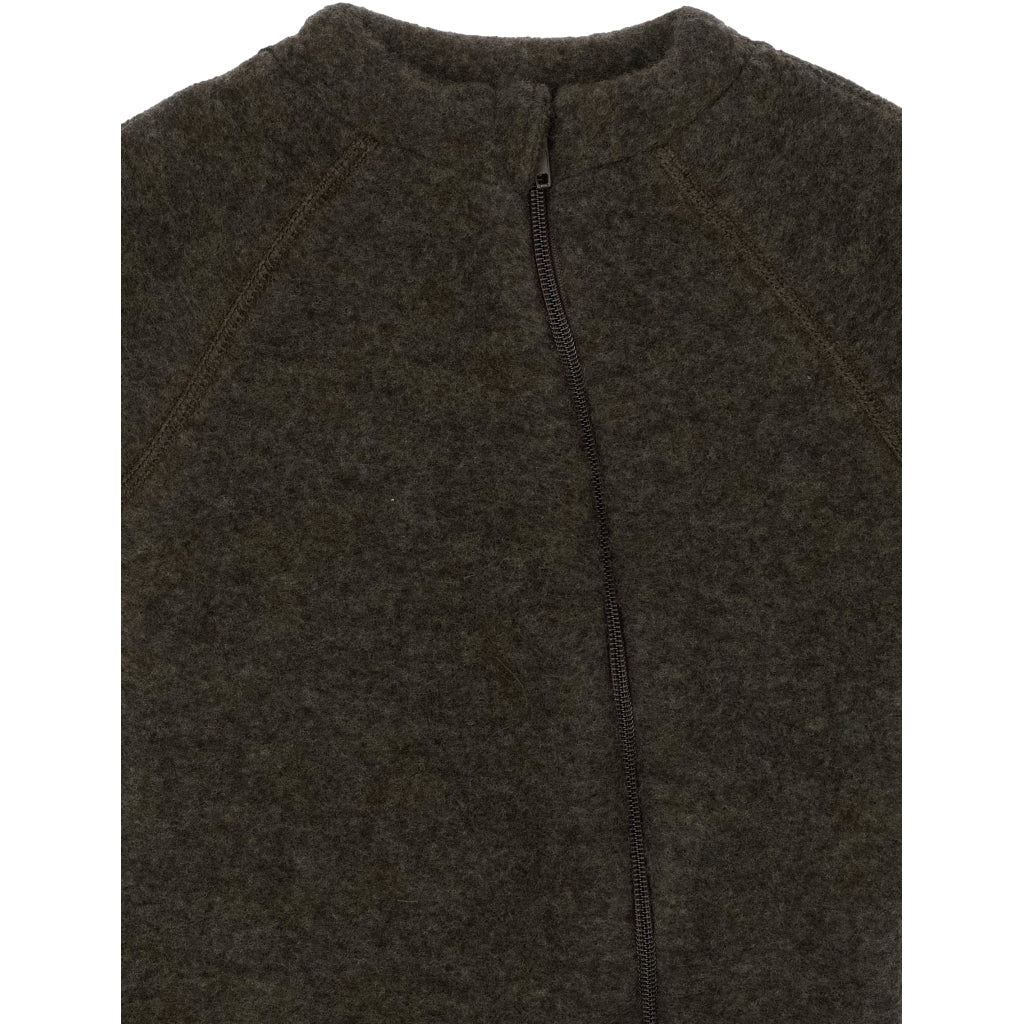 Mikk-Line Baby Ulddragt (Ombuk) Uld Dark Brown Melange