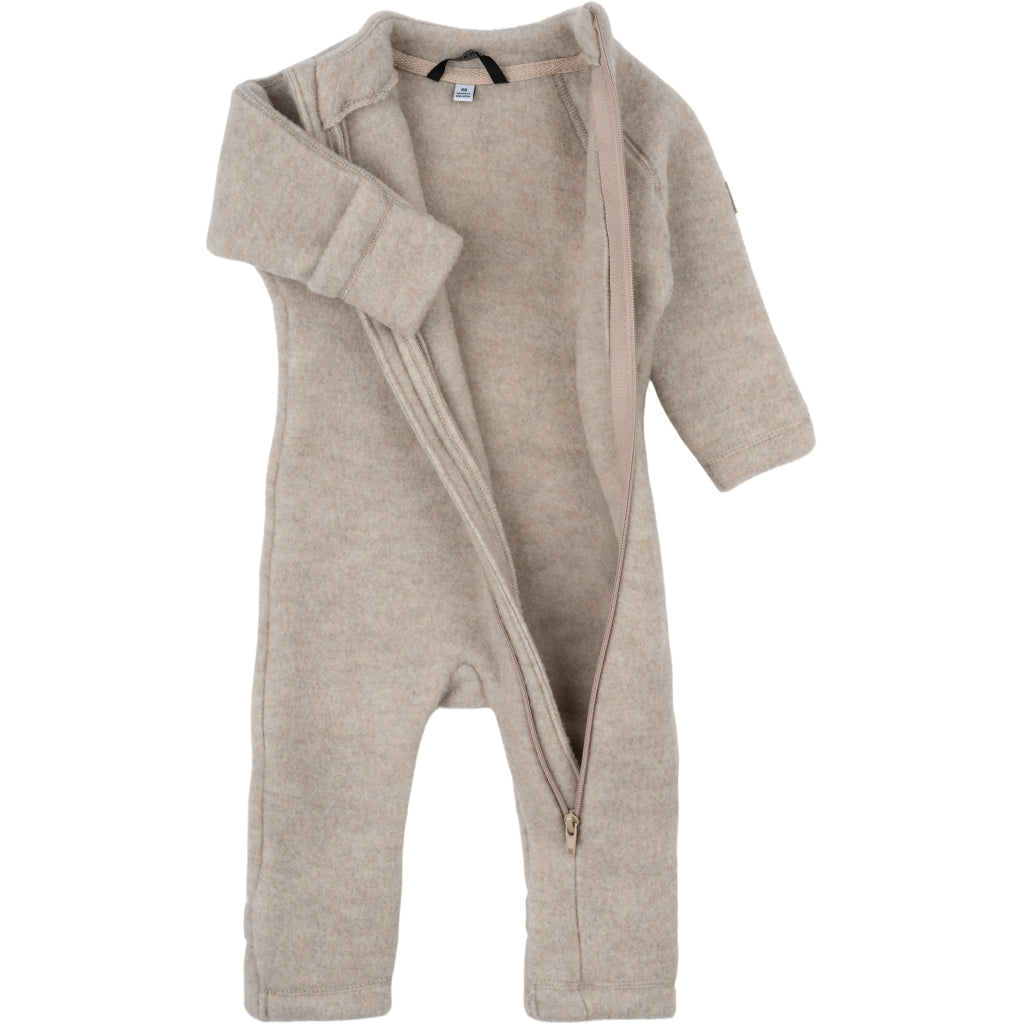 Mikk-Line Baby Ulddragt (Ombuk) Uld Melange Offwhite