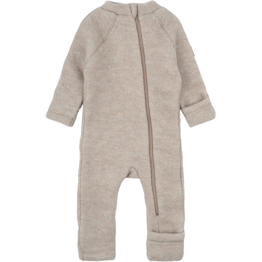 Mikk-Line Baby Ulddragt (Ombuk) Uld Melange Offwhite