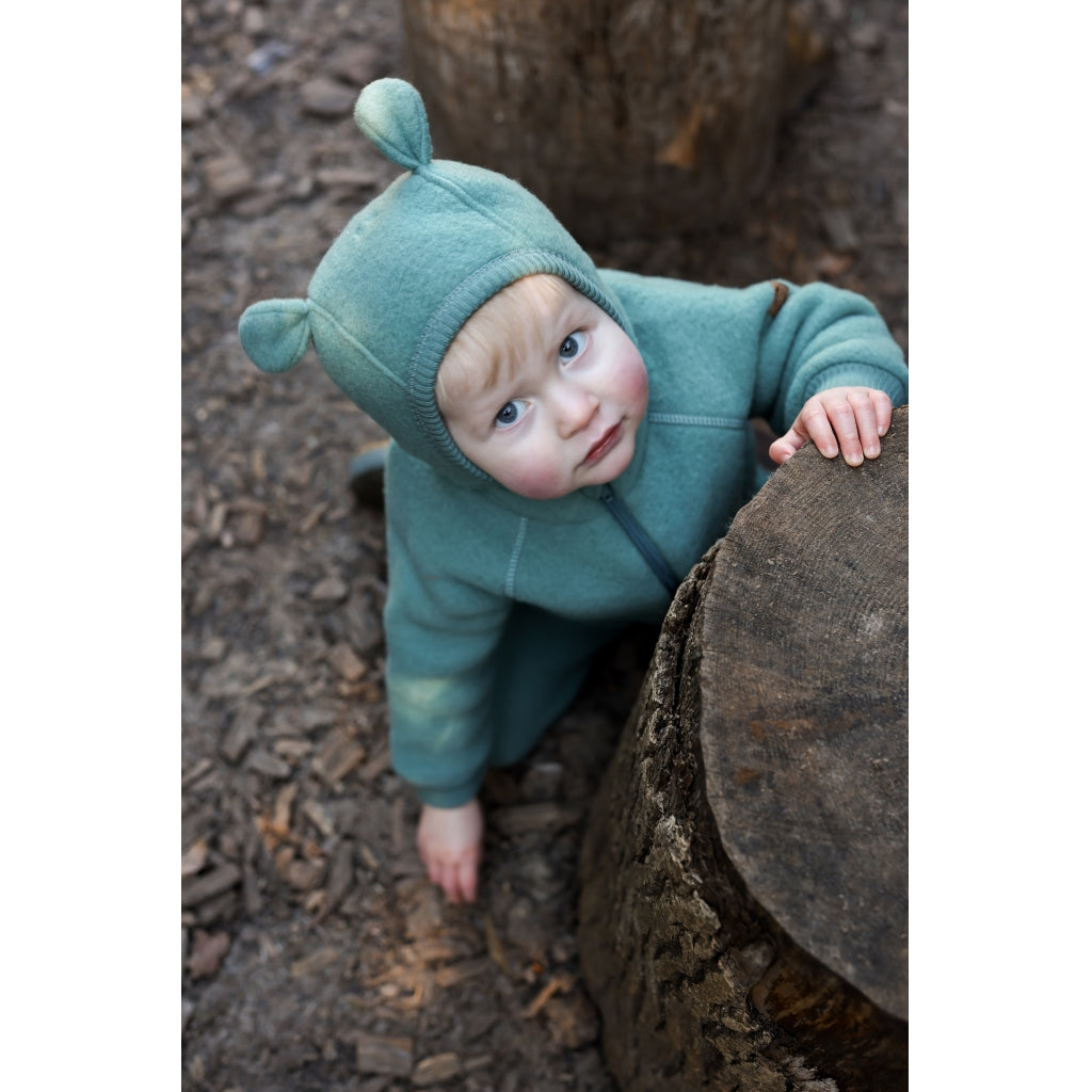 Mikk-Line Baby Uldjakke Uld Balsam Green