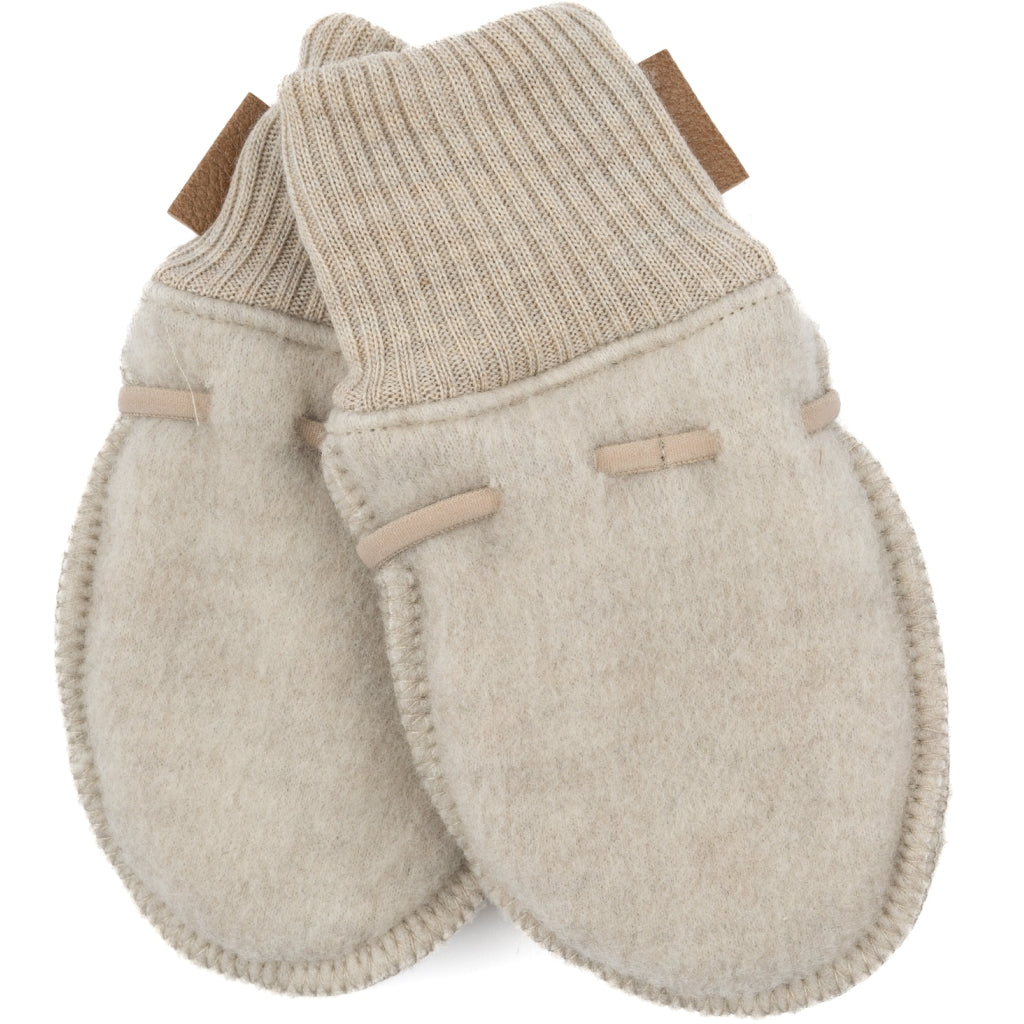 Mikk-Line Baby Uldluffer Uld Melange Offwhite