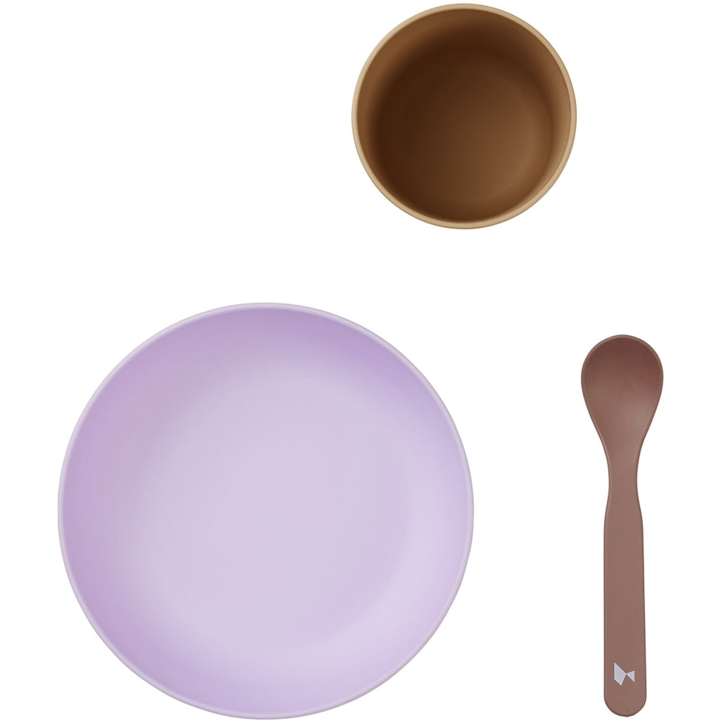 Fabelab Baby's First Meal Set - Lilac mix - PLA Tableware Lilac