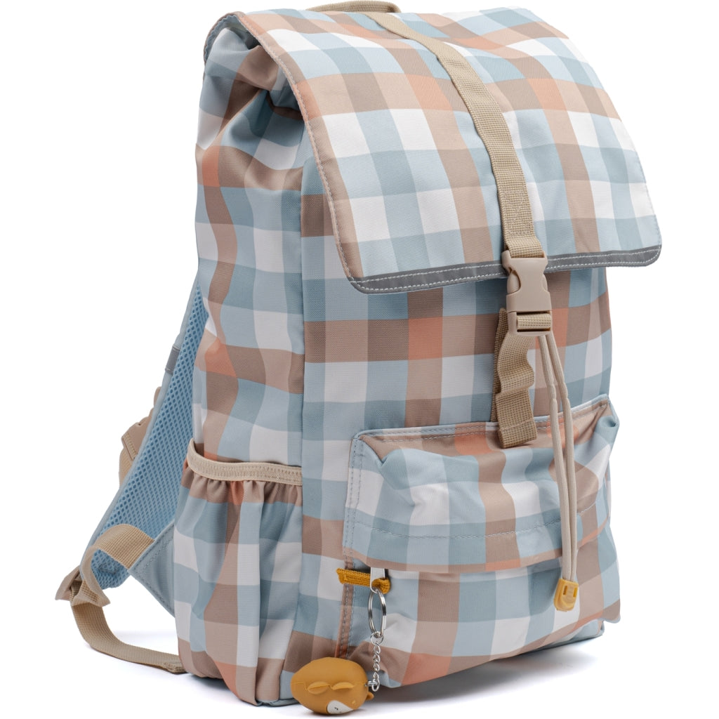 Fabelab Backpack - Large - Cottage Blue Checks Bags & Backpacks Multi Print