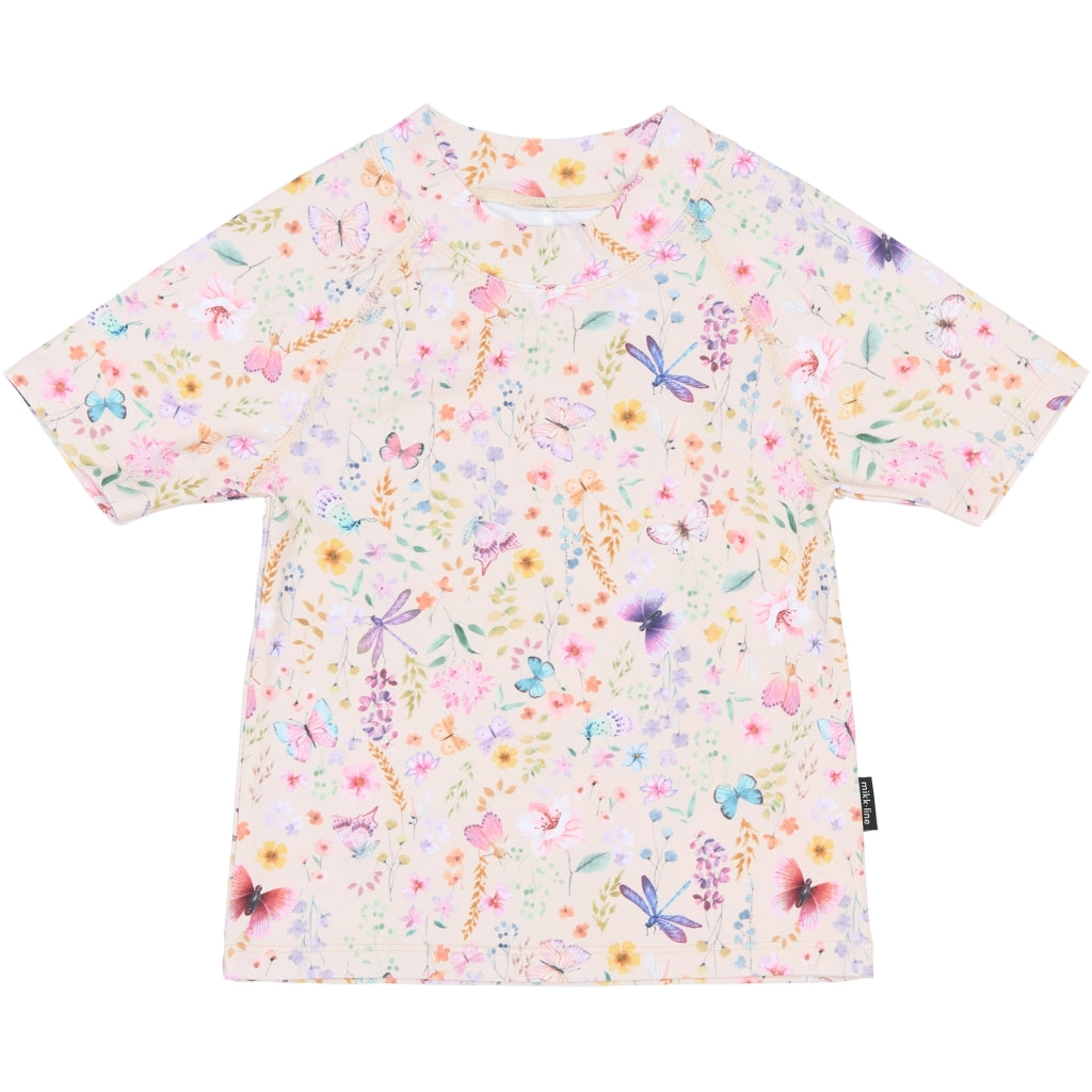 Mikk-Line Badebluse (Mønstret) UV50+ Badetøj Butterfly AOP