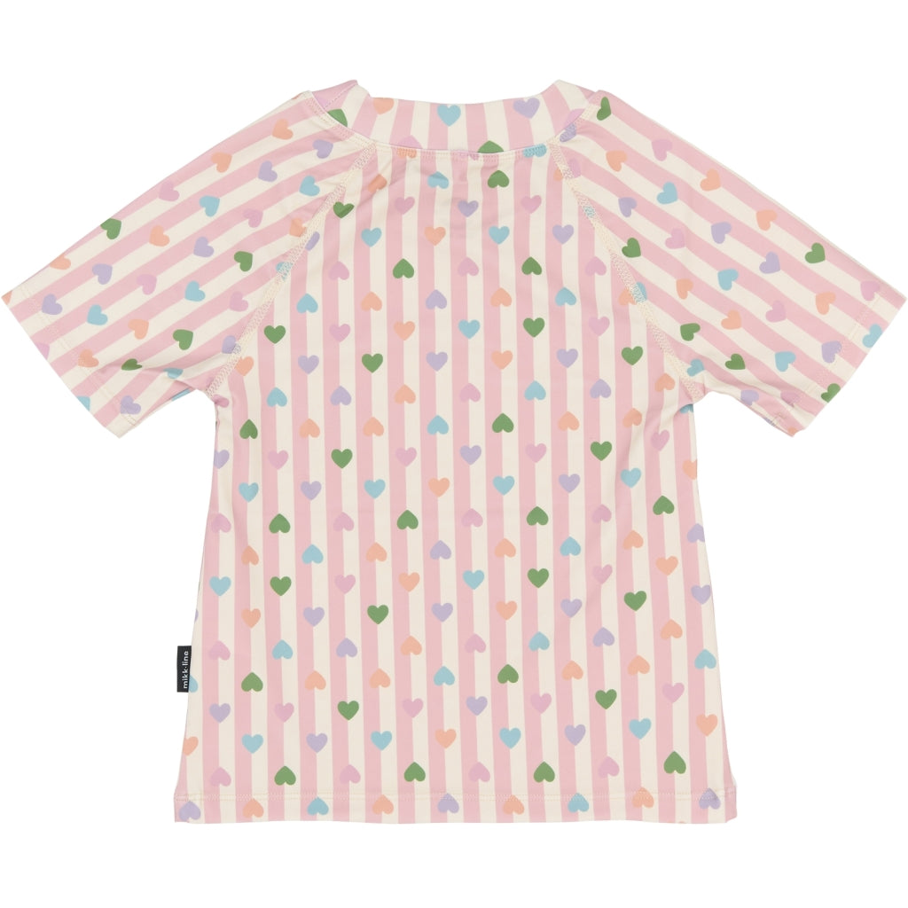 Mikk-Line Badebluse (Mønstret) UV50+ Badetøj Heart AOP
