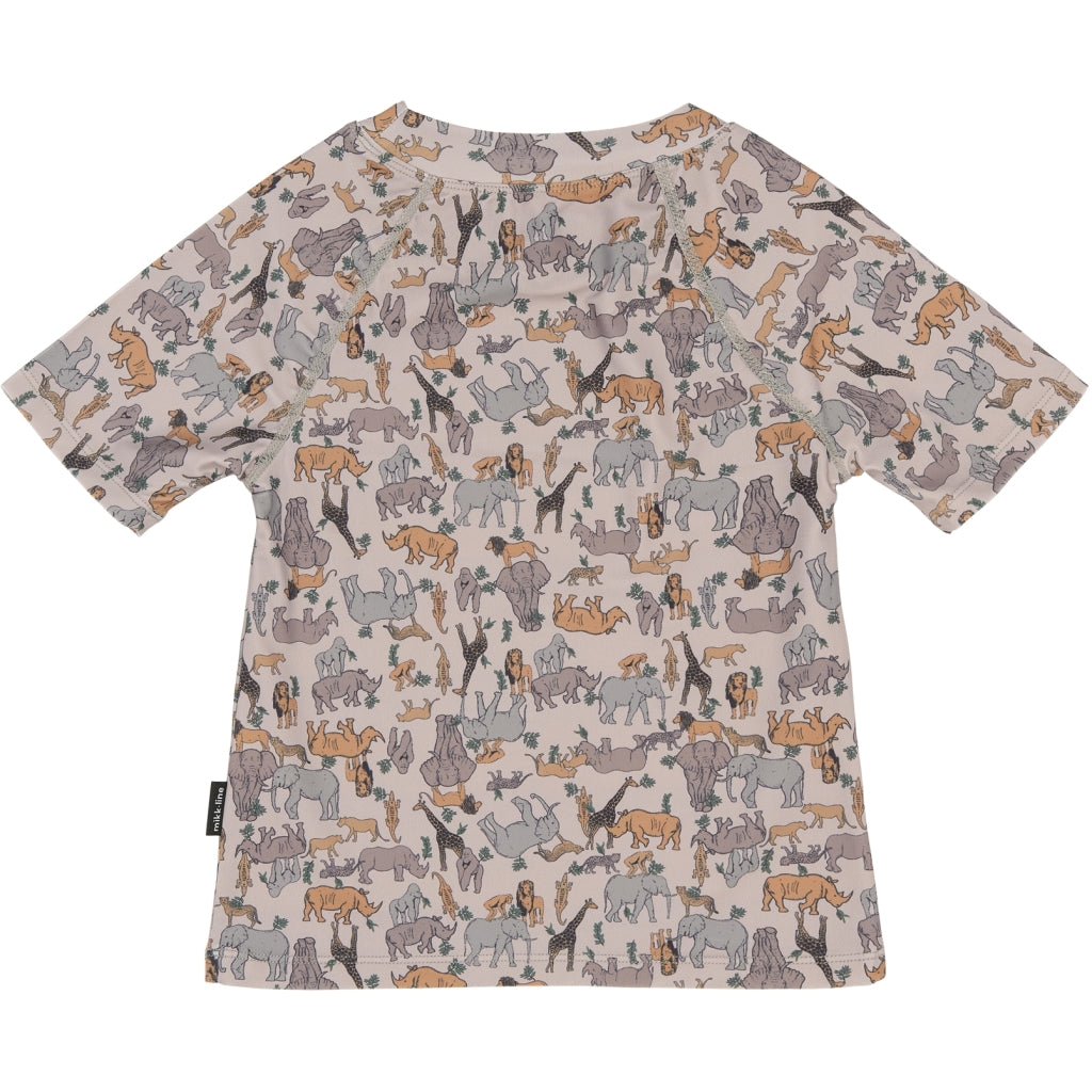 Mikk-Line Badebluse (Mønstret) UV50+ Badetøj Zoo AOP