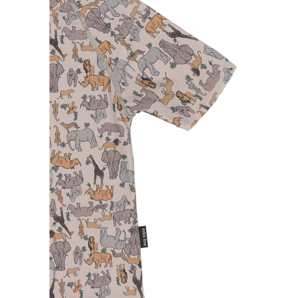 Mikk-Line Badebluse (Mønstret) UV50+ Badetøj Zoo AOP
