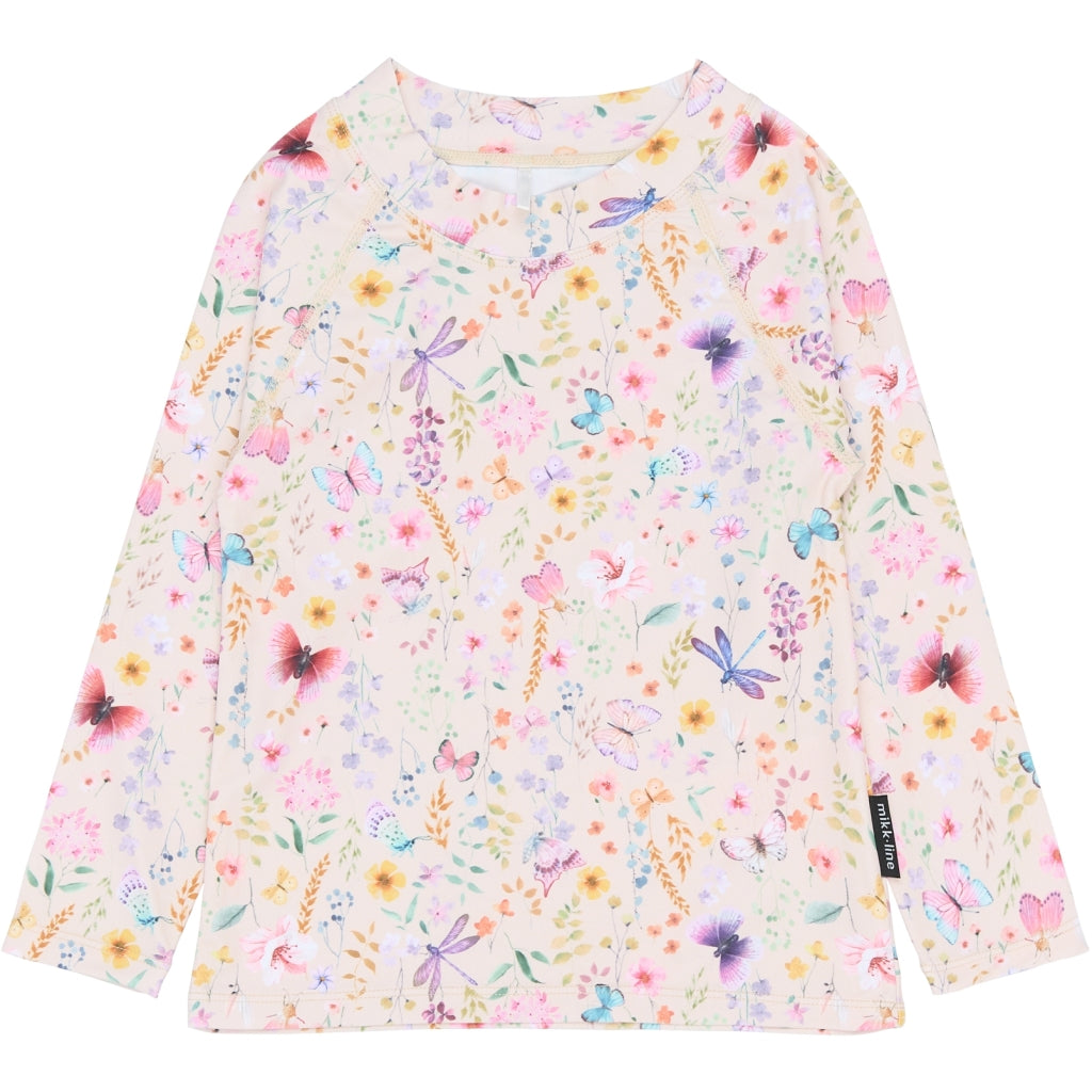 Mikk-Line Badebluse (Mønstret) UV50+ Badetøj Butterfly AOP