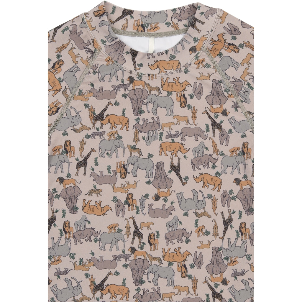 Mikk-Line Badebluse (Mønstret) UV50+ Badetøj Zoo AOP