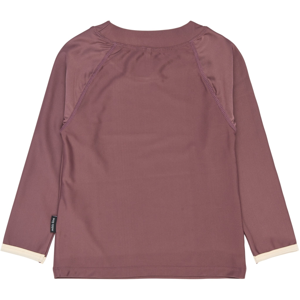 Mikk-Line Badebluse (Mønstret) UV50+ Badetøj Twilight Mauve