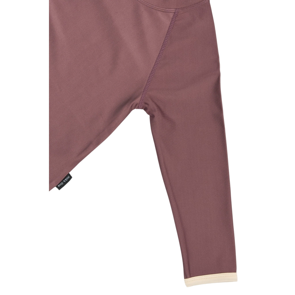 Mikk-Line Badebluse (Mønstret) UV50+ Badetøj Twilight Mauve