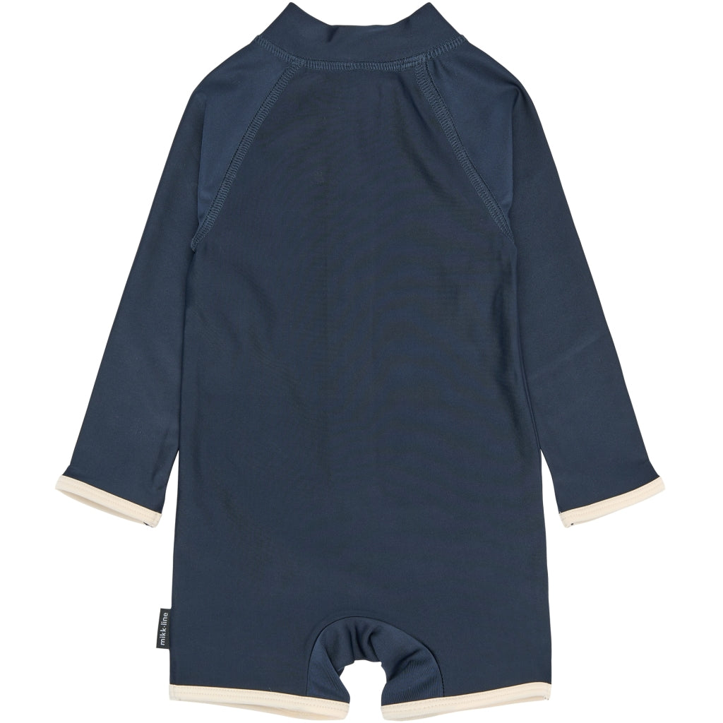 Mikk-Line Badedragt LS UV 50+ Badetøj Blue Nights