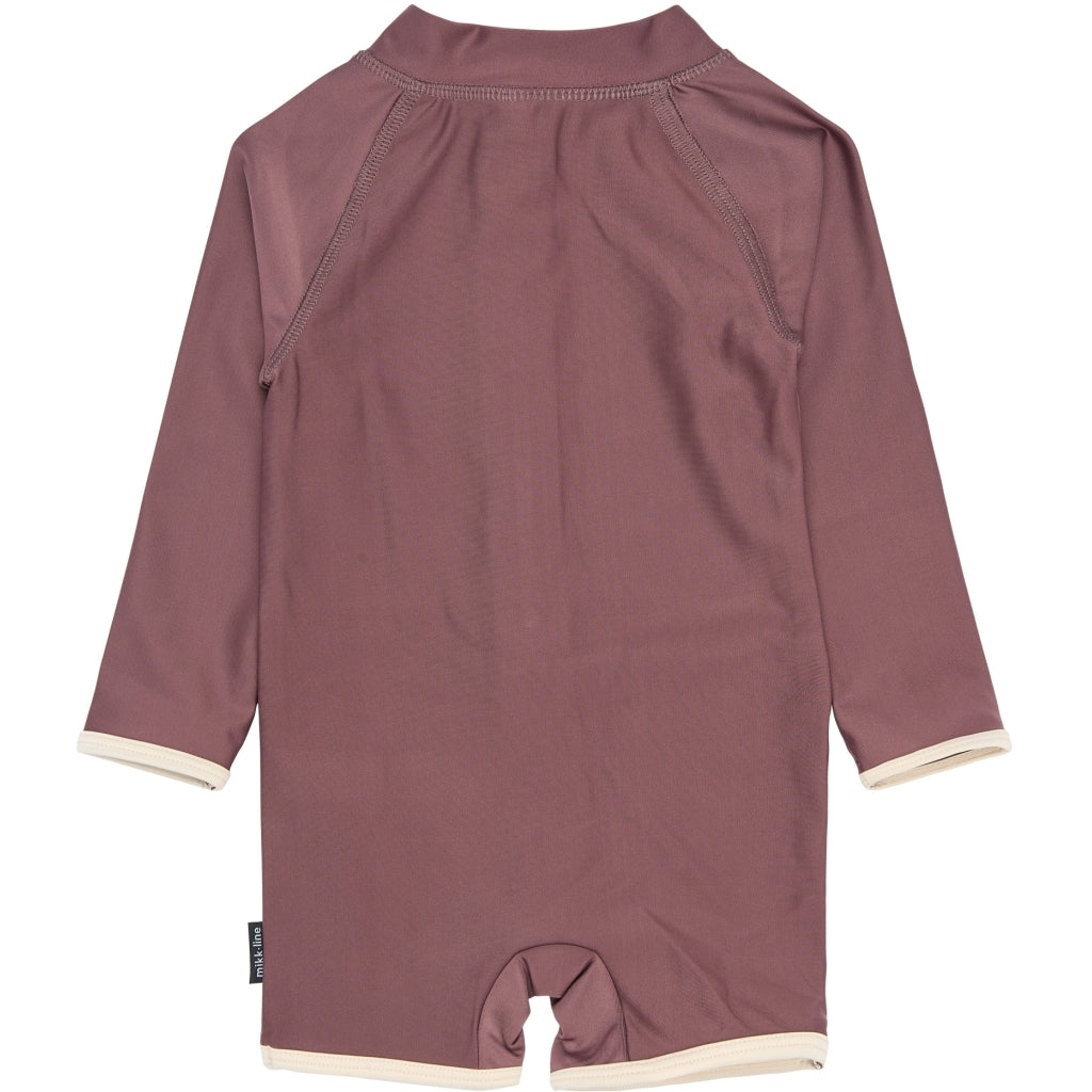 Mikk-Line Badedragt LS UV 50+ Badetøj Twilight Mauve