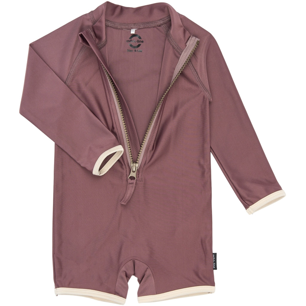 Mikk-Line Badedragt LS UV 50+ Badetøj Twilight Mauve