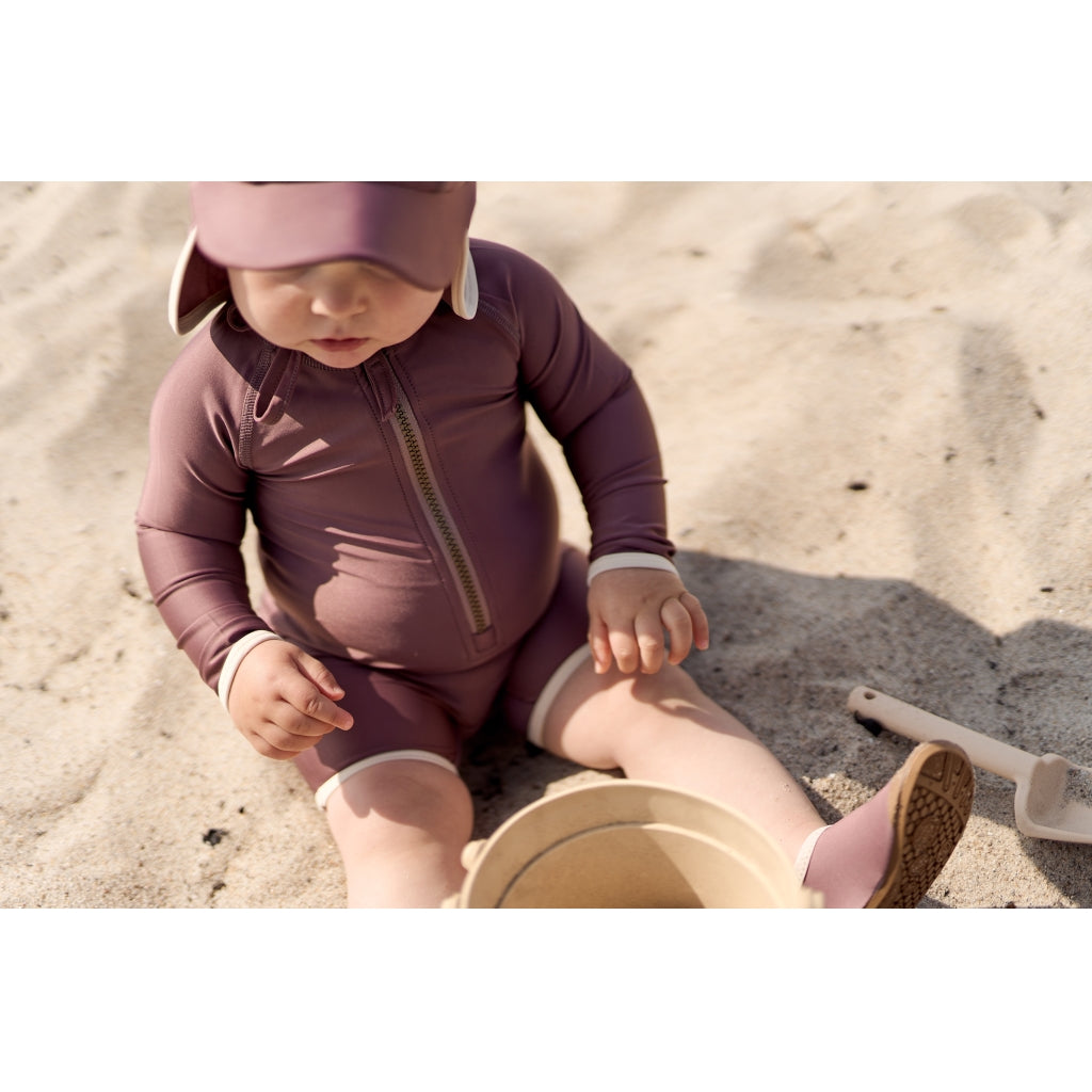 Mikk-Line Badedragt LS UV 50+ Badetøj Twilight Mauve