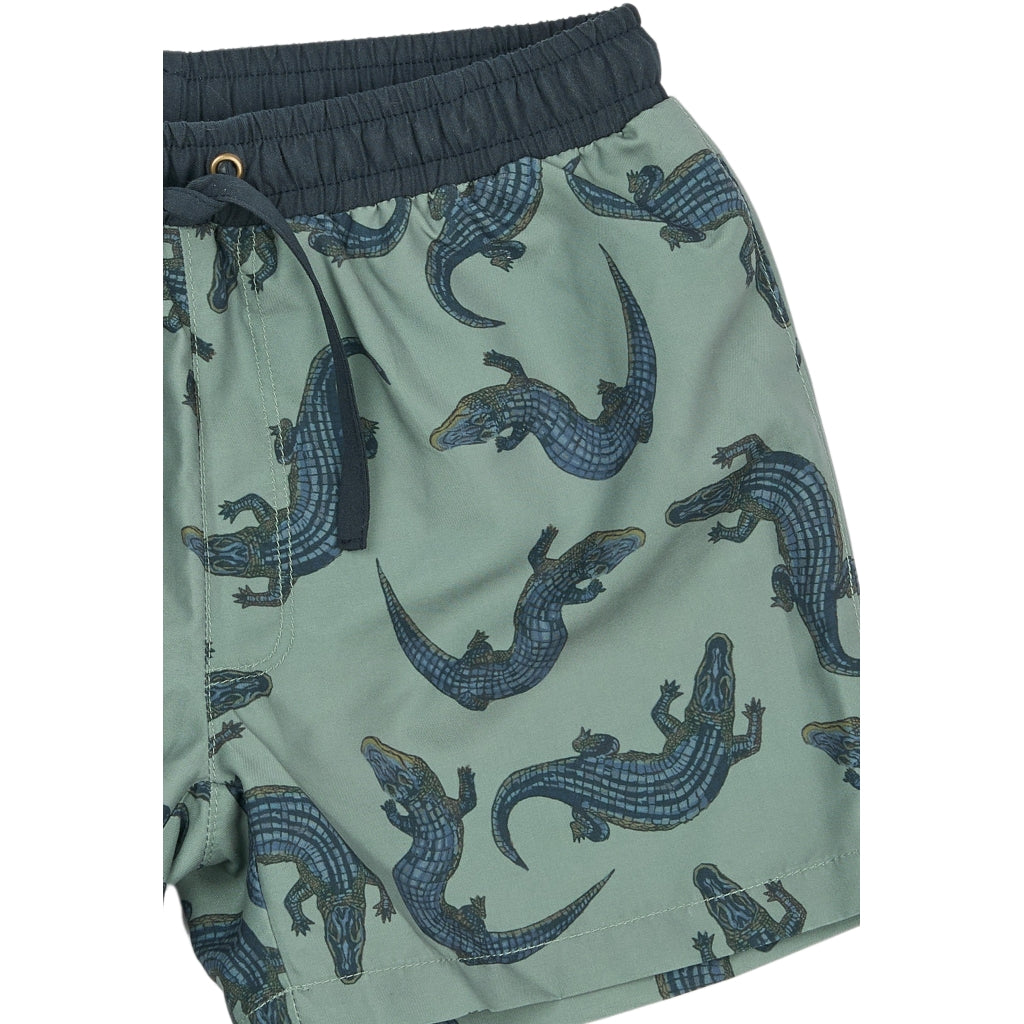 Mikk-Line Badeshorts (Mønstret) UV50+ Badetøj Croco AOP
