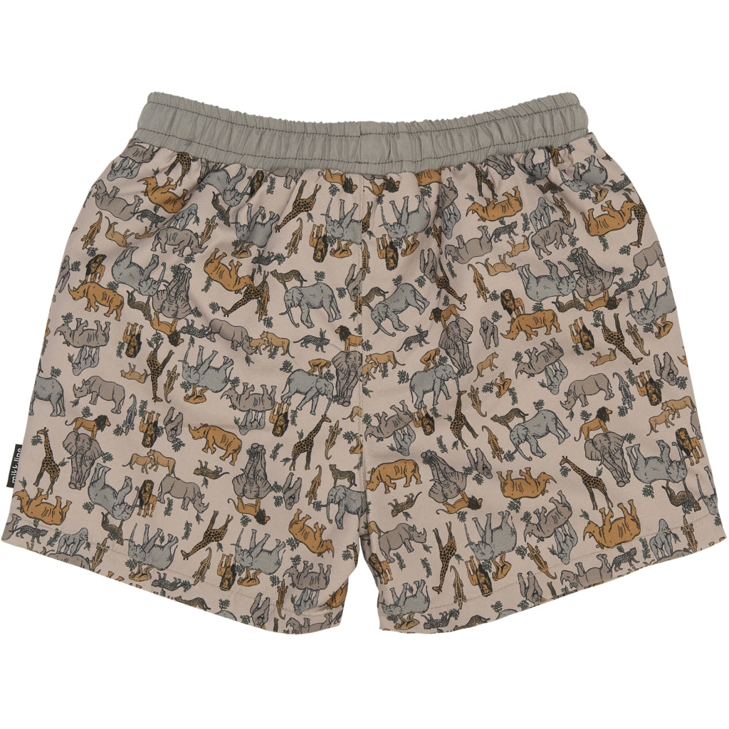 Mikk-Line Badeshorts (Mønstret) UV50+ Badetøj Zoo AOP