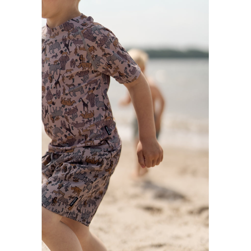 Mikk-Line Badeshorts (Mønstret) UV50+ Badetøj Zoo AOP