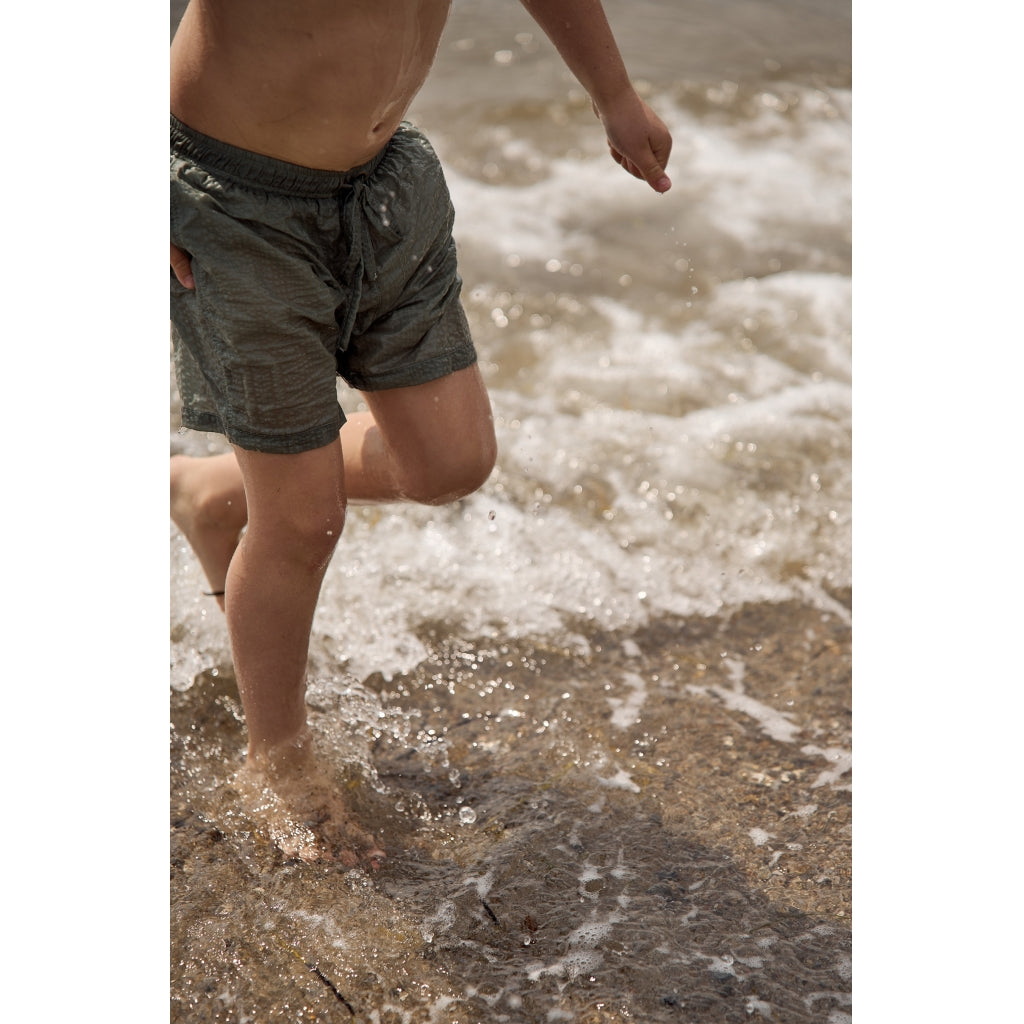 Mikk-Line Badeshorts (Mønstret) UV50+ Badetøj Green Milieu