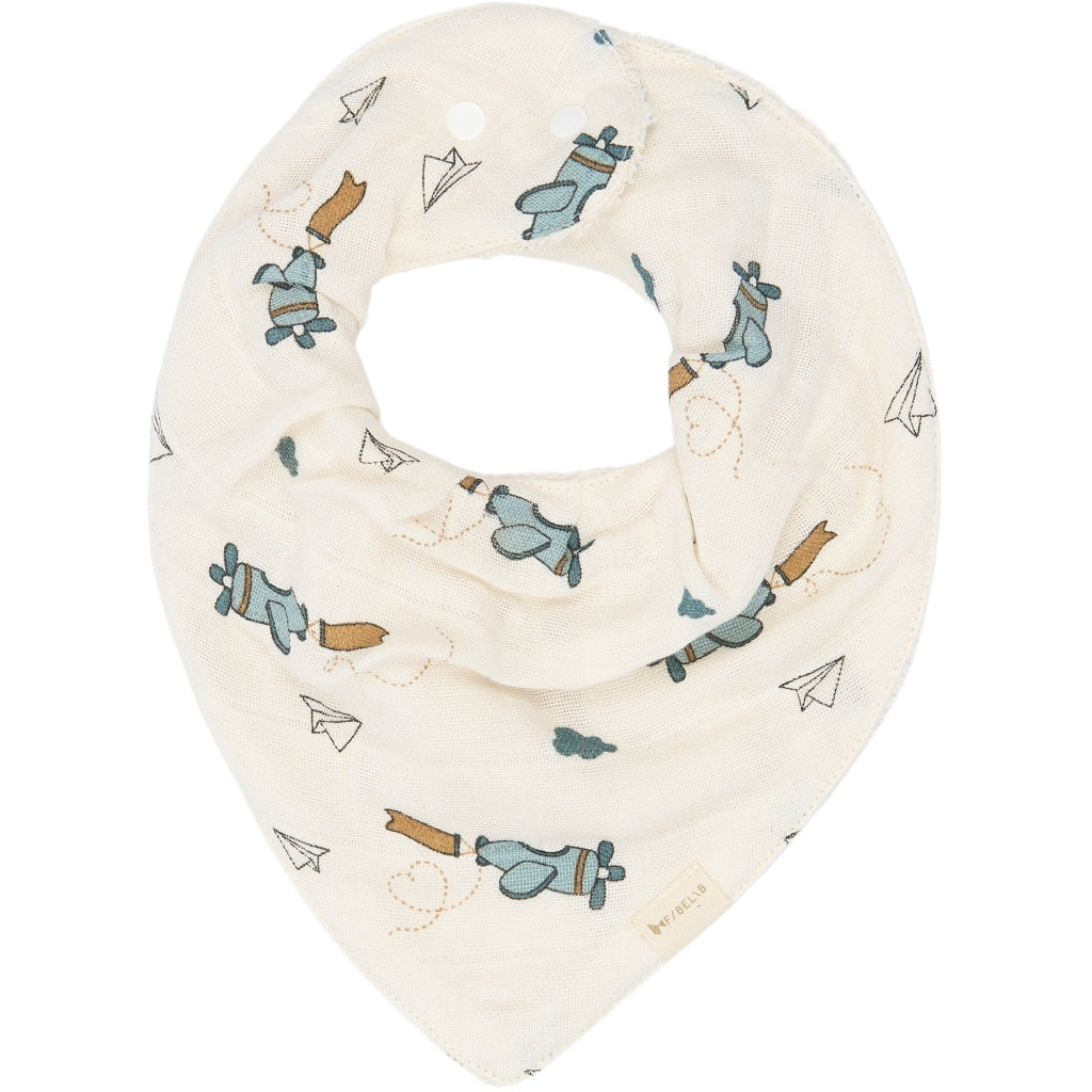 Fabelab Bandana Bib 3-pack - Air Plane Blue Hagesmække og savlesmække Goblin Blue