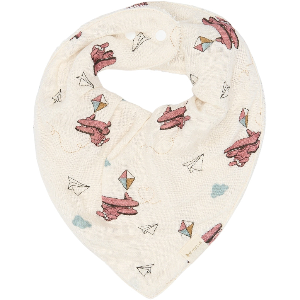 Fabelab Bandana Bib 3-pack - Air Plane Rose Hagesmække og savlesmække Ash Rose