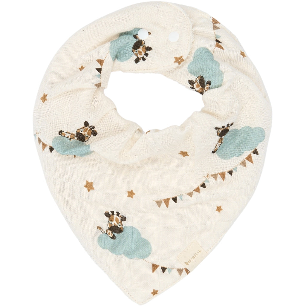 Fabelab Bandana Bib 3-pack - Giraffe On The Air Hagesmække og savlesmække Oxford Tan