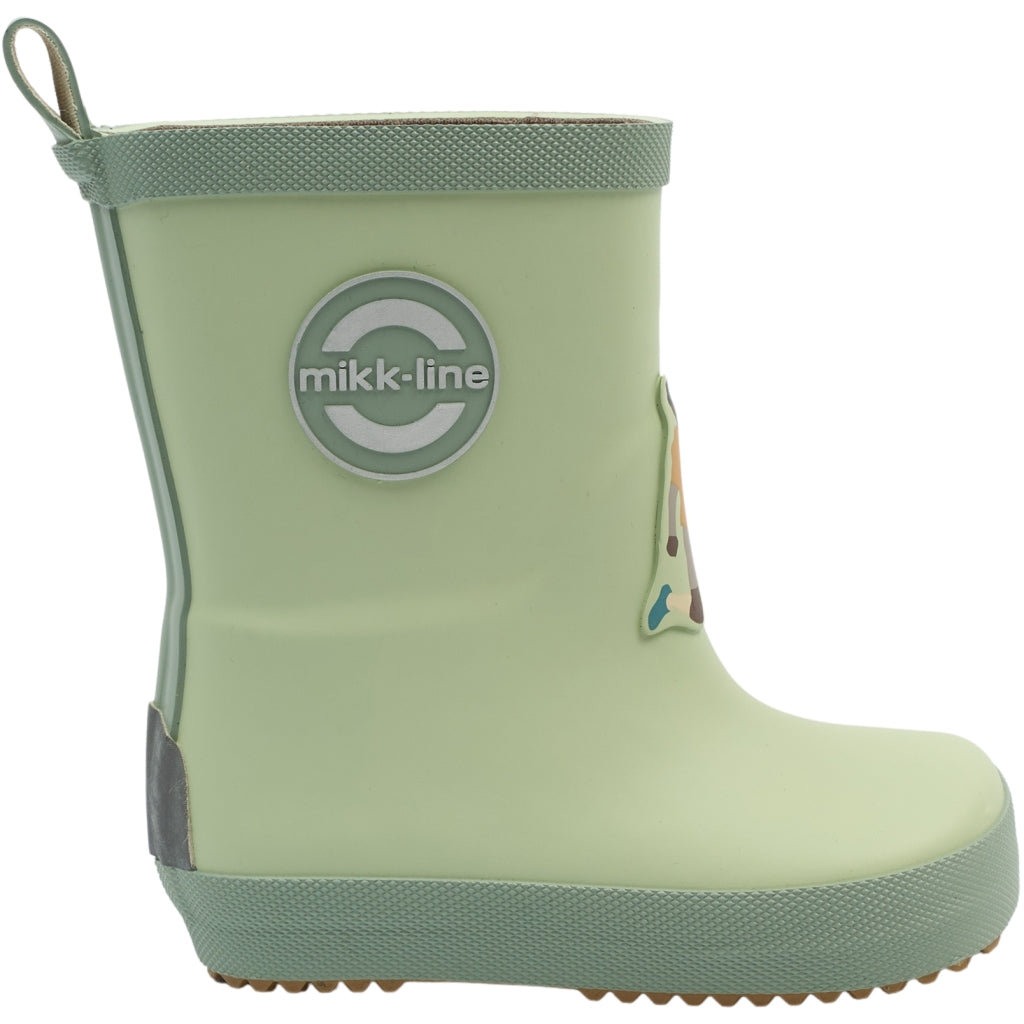 Mikk-Line Barefoot Gummistøvler (3D Fodbold) Barefoot Smoke Green