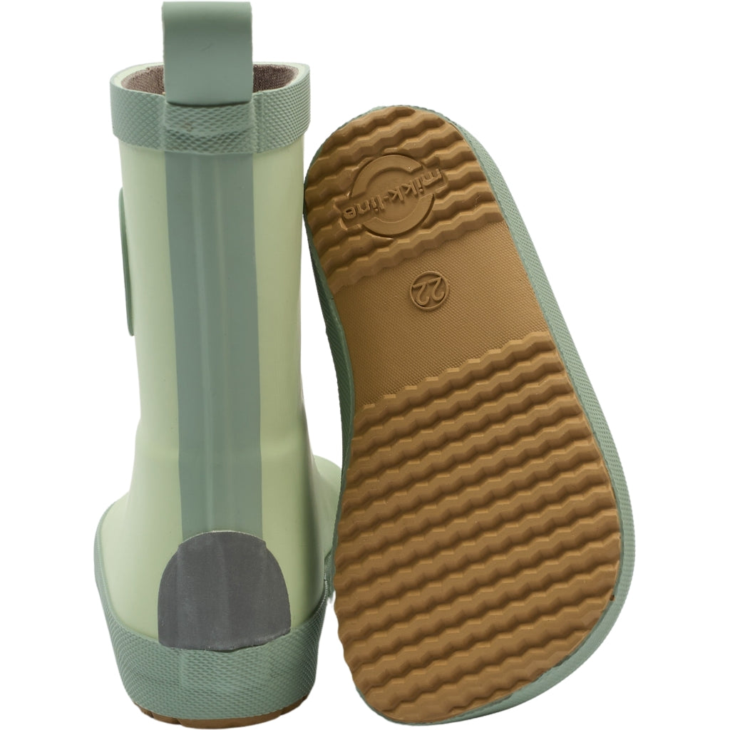 Mikk-Line Barefoot Gummistøvler (3D Fodbold) Barefoot Smoke Green