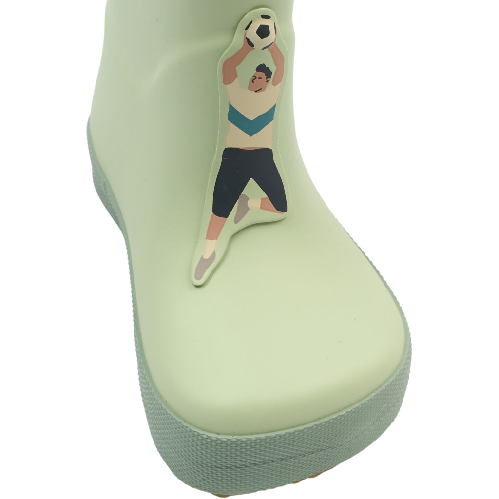 Mikk-Line Barefoot Gummistøvler (3D Fodbold) Barefoot Smoke Green