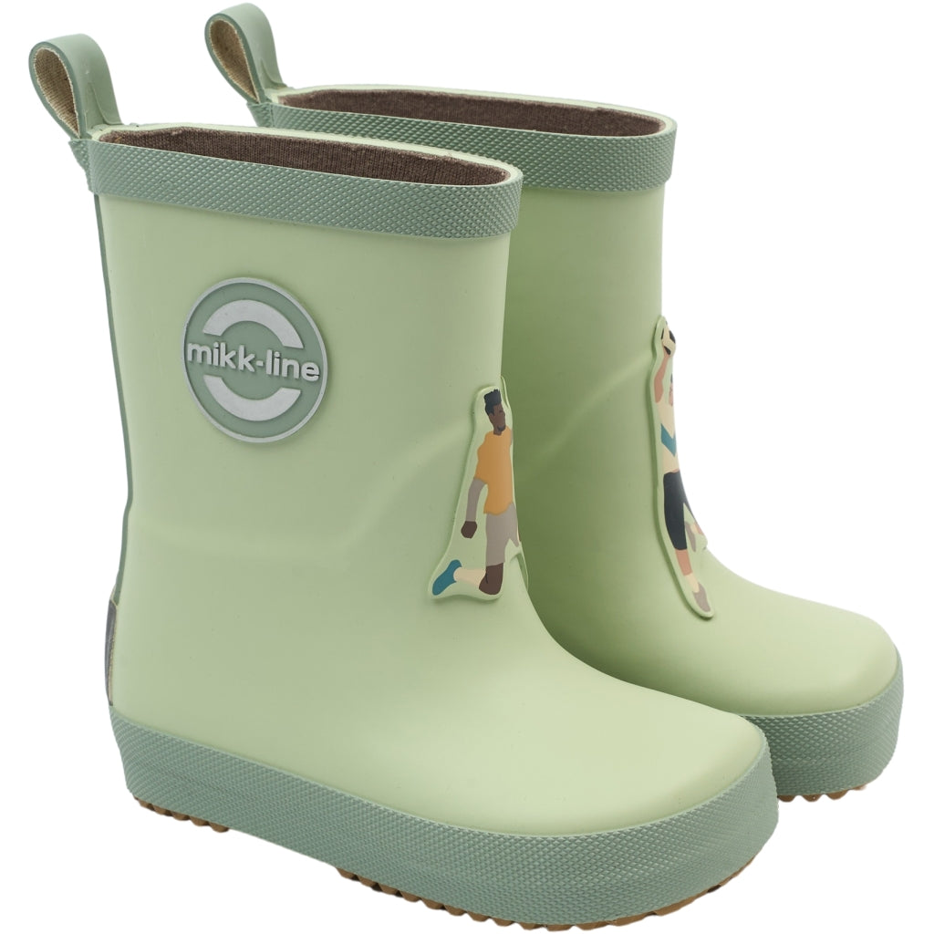 Mikk-Line Barefoot Gummistøvler (3D Fodbold) Barefoot Smoke Green