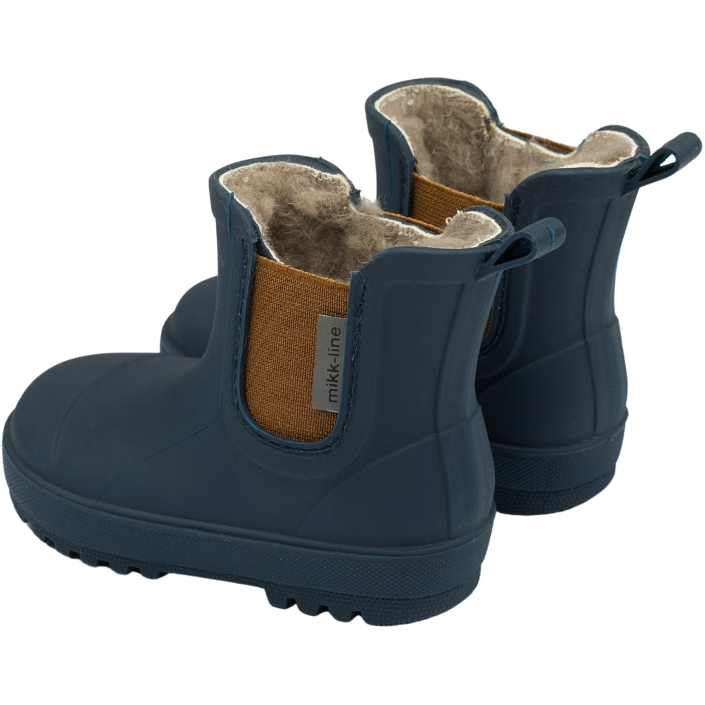 Mikk-Line Barefoot Gummistøvler (Glitter) Rubber Boots Blue Nights