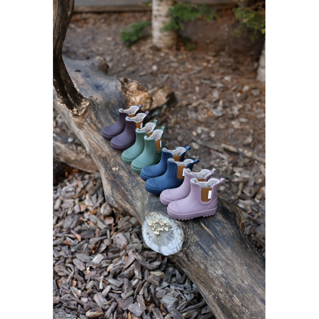 Mikk-Line Barefoot Gummistøvler (Glitter) Rubber Boots Blue Nights