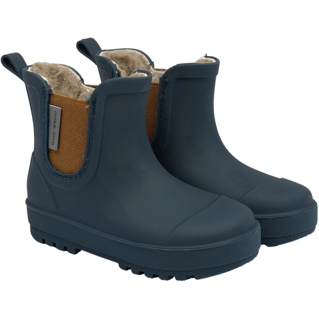 Mikk-Line Barefoot Gummistøvler (Glitter) Rubber Boots Blue Nights