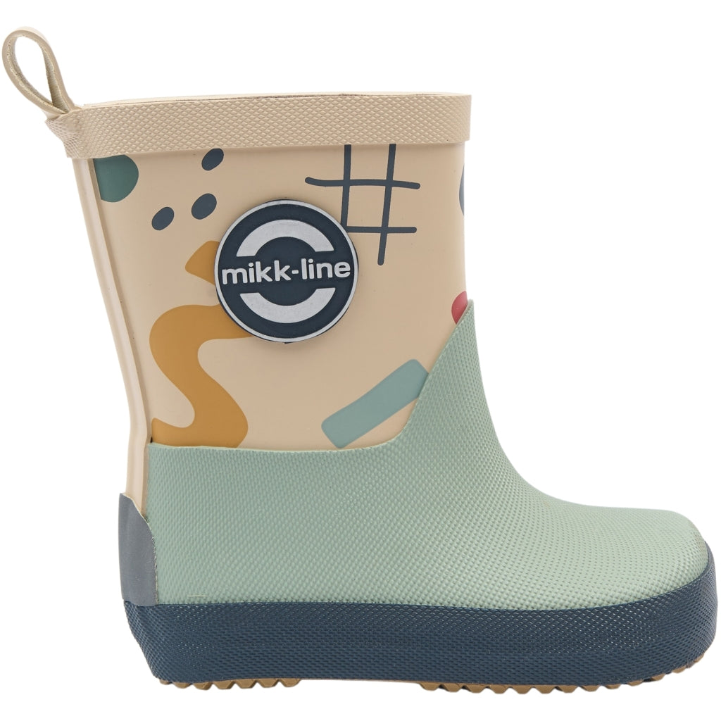 Mikk-Line Barefoot Gummistøvler (Mønstret) Barefoot Retro AOP