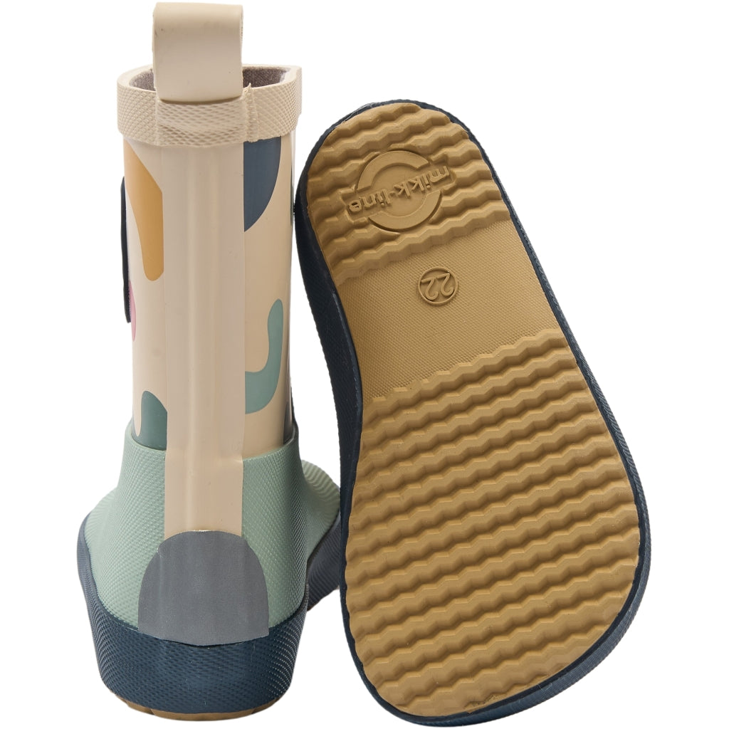 Mikk-Line Barefoot Gummistøvler (Mønstret) Barefoot Retro AOP