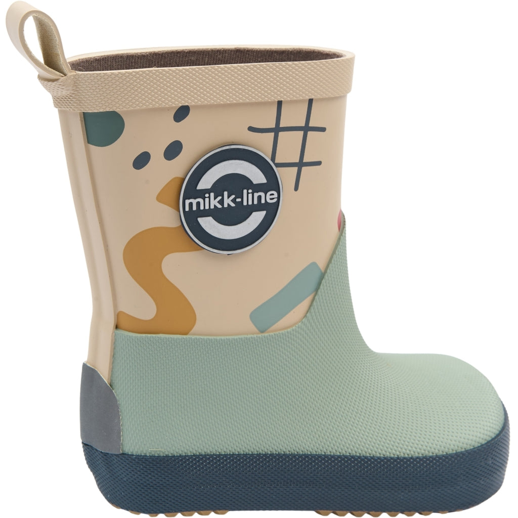 Mikk-Line Barefoot Gummistøvler (Mønstret) Barefoot Retro AOP