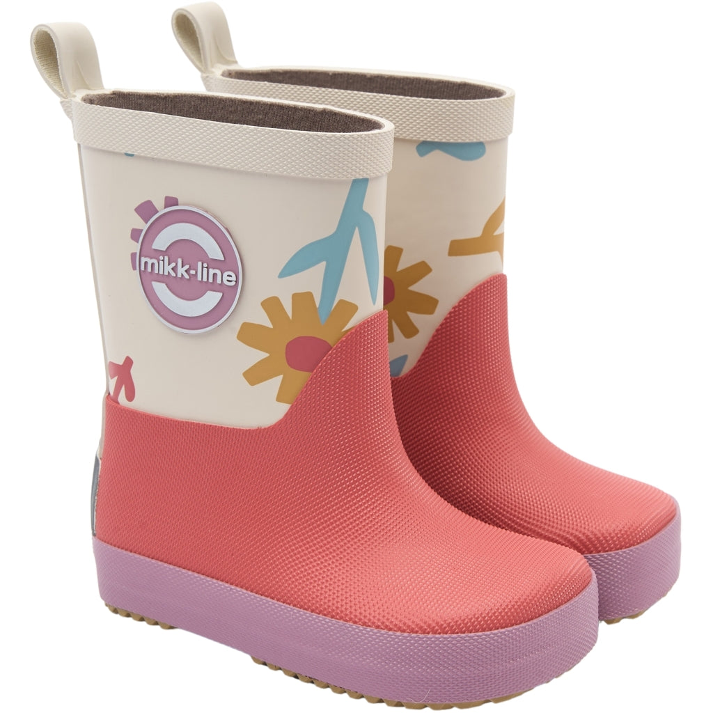 Mikk-Line Barefoot Gummistøvler (Mønstret) Barefoot Retro Flower AOP