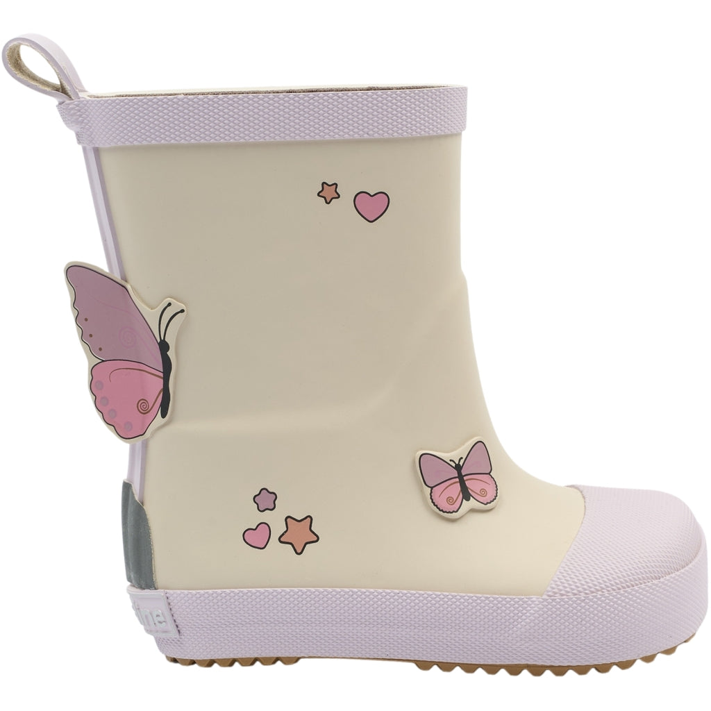 Mikk-Line Barefoot Gummistøvler (Sommerfugl) Barefoot Oyster Gray