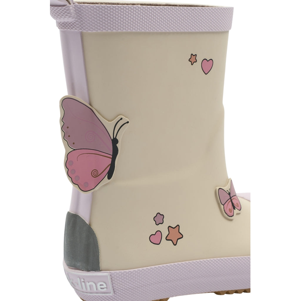 Mikk-Line Barefoot Gummistøvler (Sommerfugl) Barefoot Oyster Gray