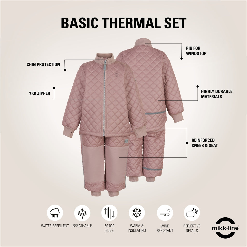 Mikk-Line Basic Termosæt Termotøj Adobe Rose