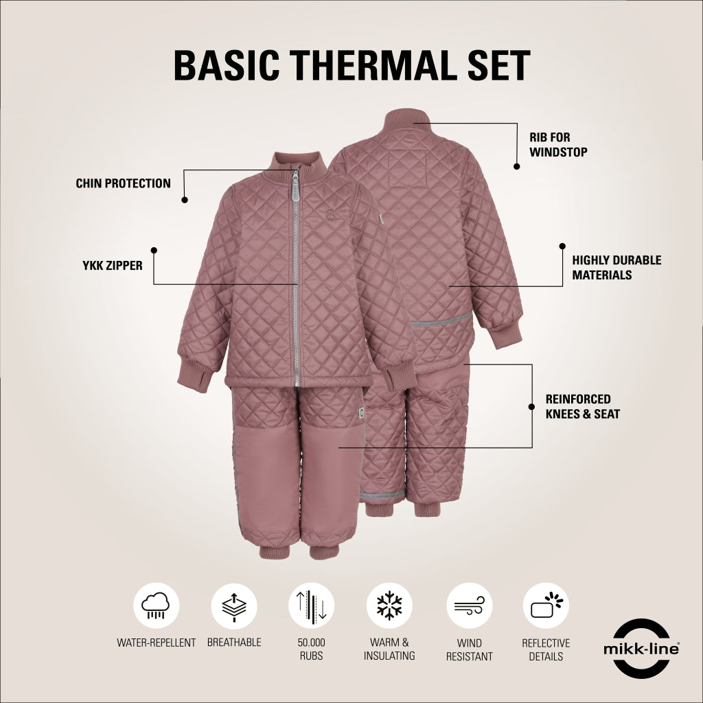 Mikk-Line Basic Termosæt Termotøj Burlwood