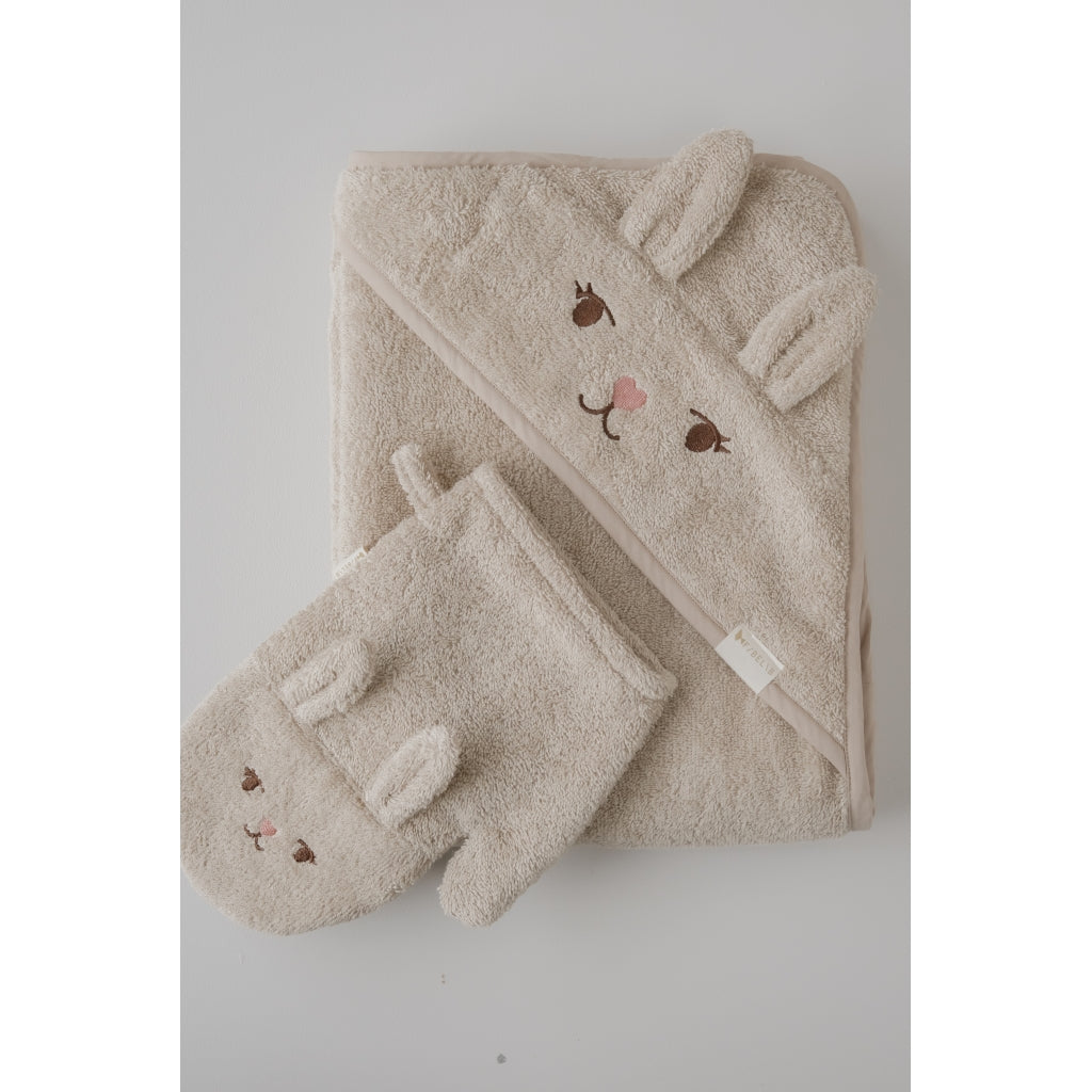 Fabelab Bath Mitts - Bear and Bunny Badekåber