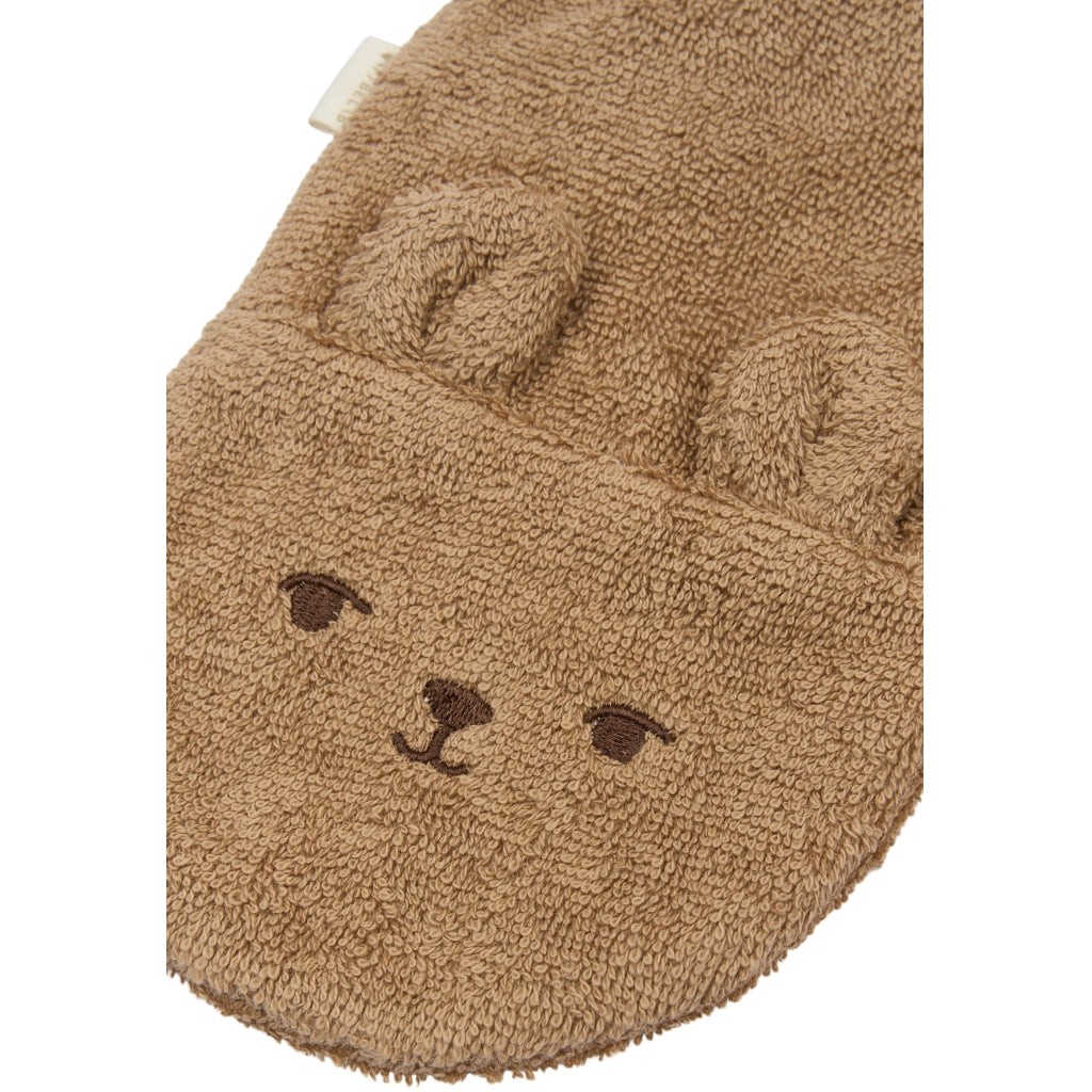 Fabelab Bath Mitts - Bear and Bunny Badekåber Oxford Tan
