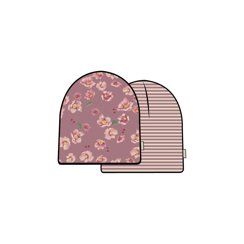 PETIT PIAO Beanie Hat Printed Huer Autumn Anemon