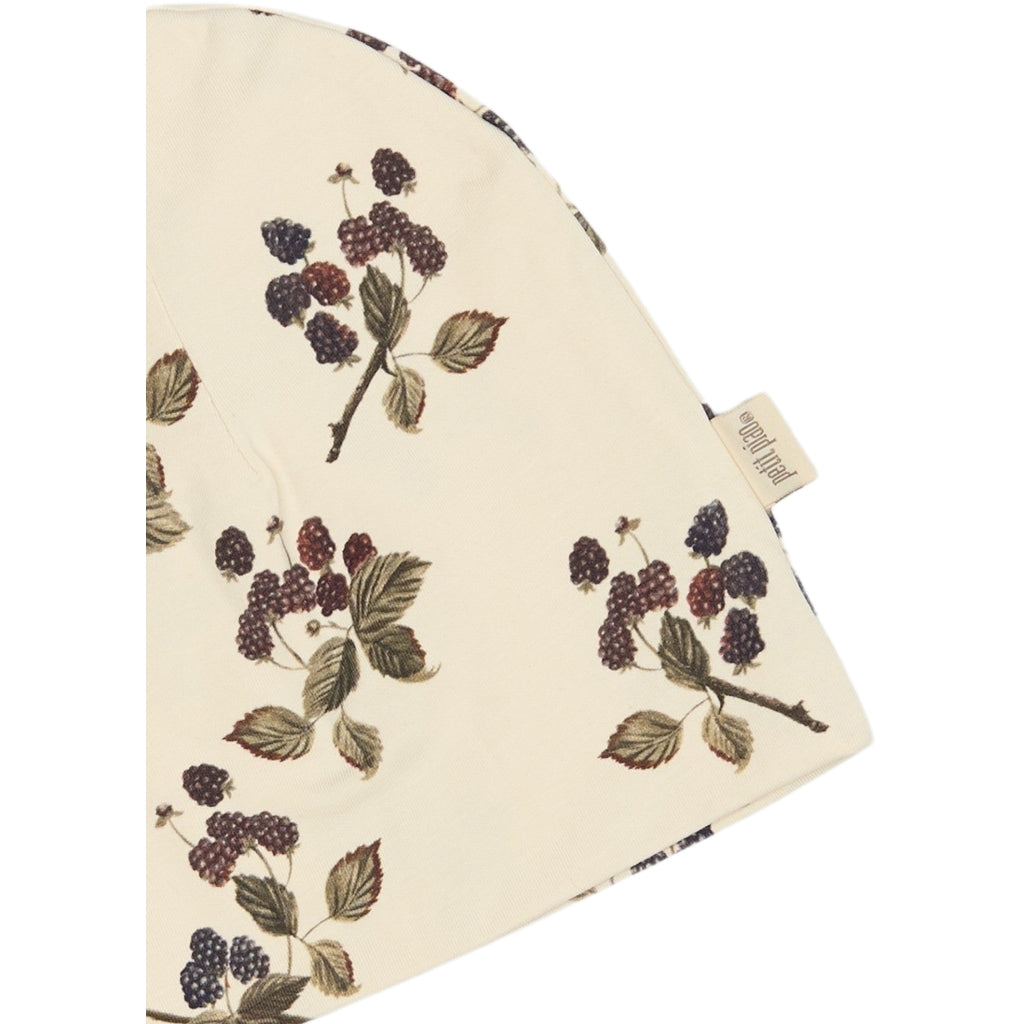 PETIT PIAO Beanie Hat Printed Huer Black Berry