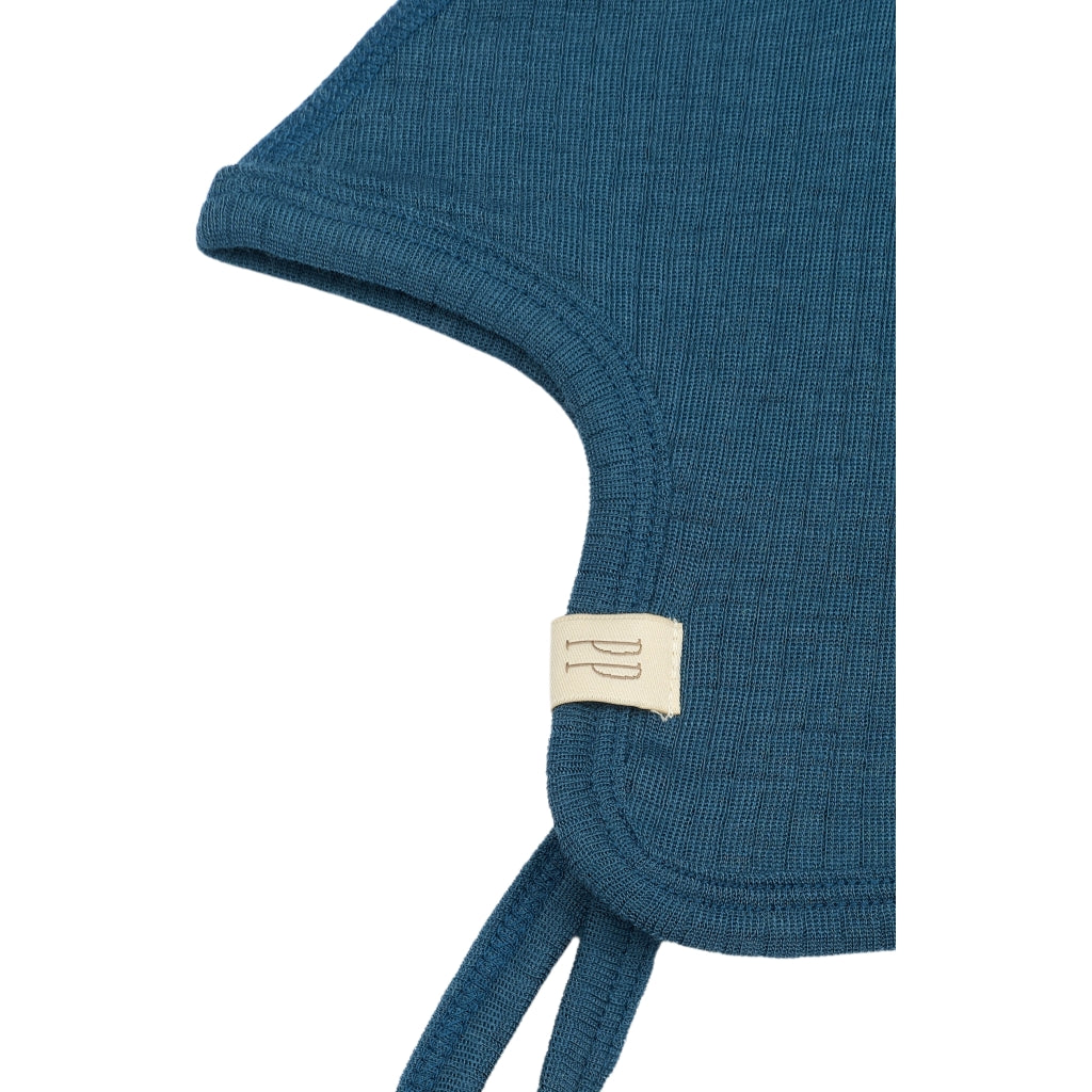 PETIT PIAO Beanie Hat Printed Huer Ensign Blue