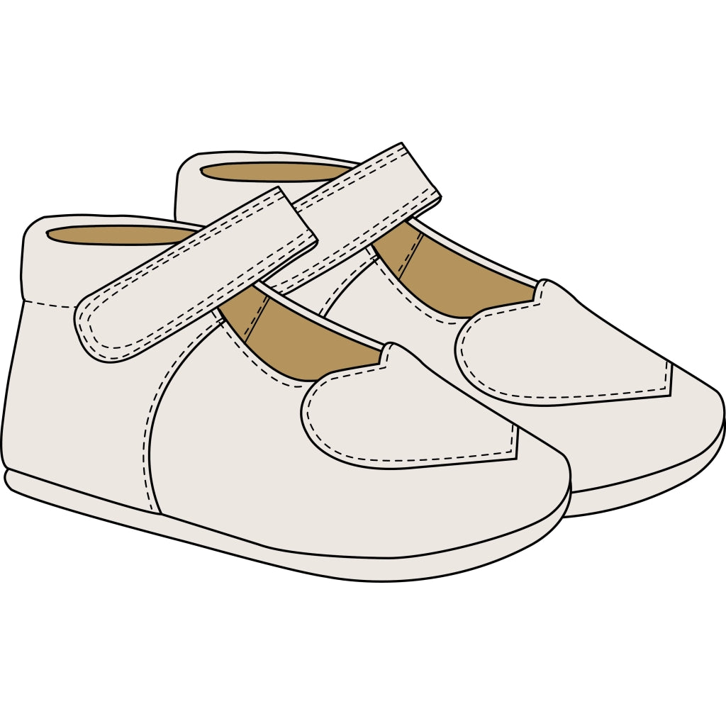 POM POM Beginners™ Ballerina Heart Slippers White