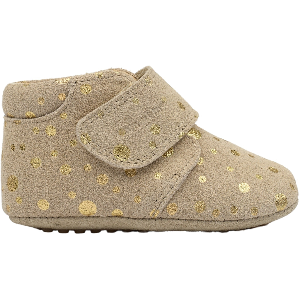 POM POM Beginners™ Velcro Slippers Gold dot